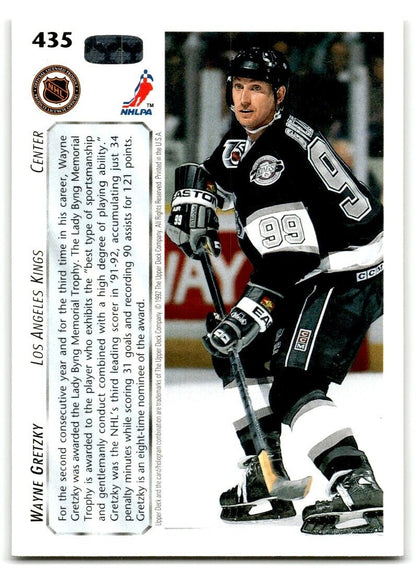 1992-93 Upper Deck Wayne Gretzky Los Angeles Kings #435