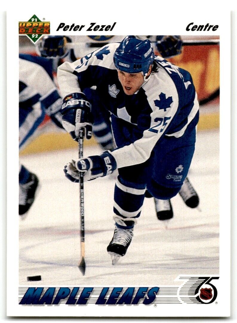 1991-92 Upper Deck French Peter Zezel Toronto Maple Leafs #241