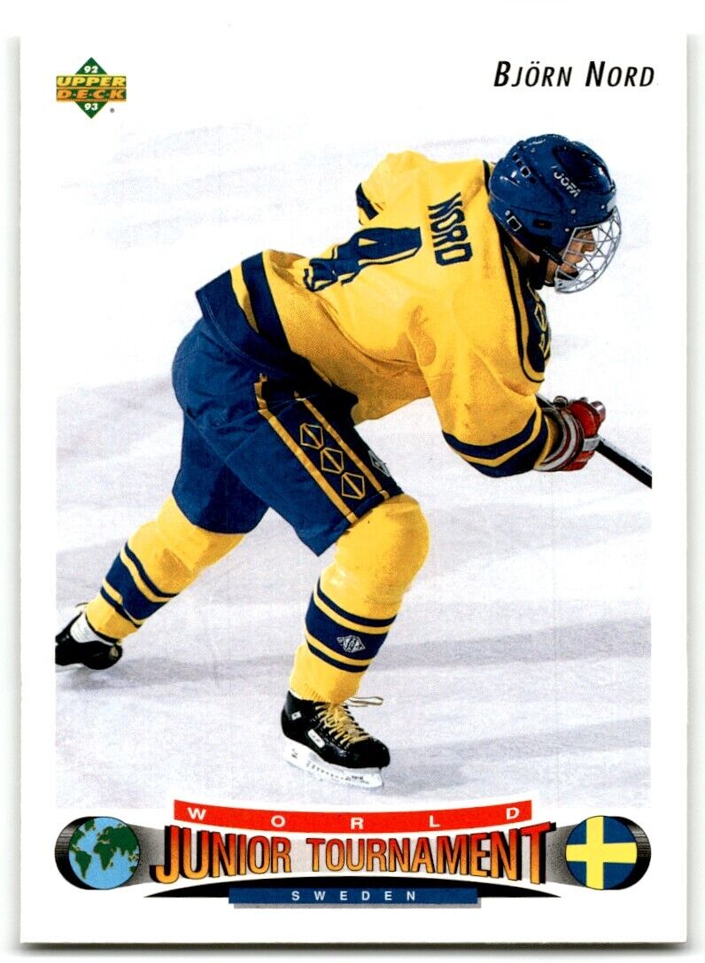 1992-93 Upper Deck Bjorn Nord Rookie Sweden #231