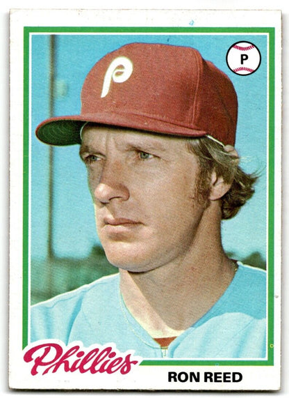 1978 Topps Ron Reed Philadelphia Phillies #472