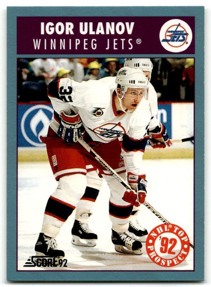 1992-93 Score Canadian Igor Ulanov Winnipeg Jets #467