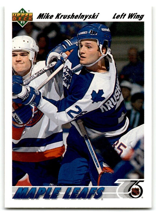 1991-92 Upper Deck Mike Krushelnyski Toronto Maple Leafs #320