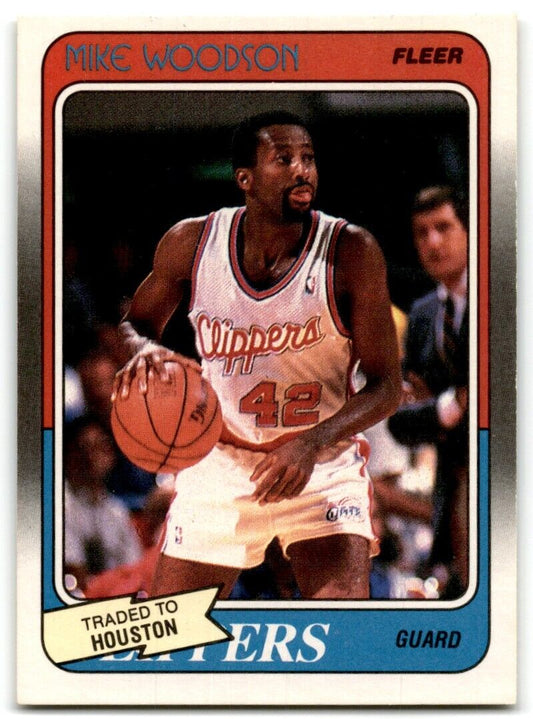 1988-89 Fleer Mike Woodson Houston Rockets #63