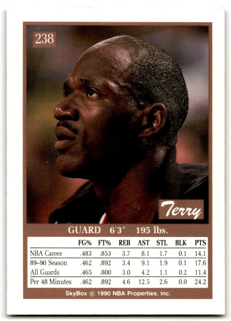 1990-91 SkyBox Terry Porter Portland Trail Blazers #238