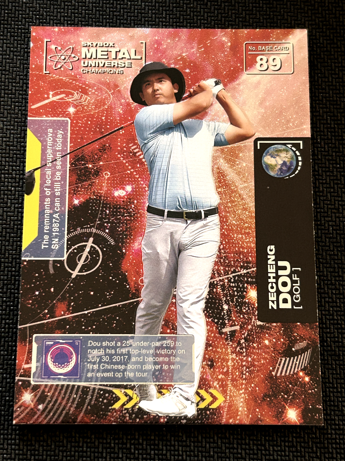 2021 Skybox Metal Universe Champions #89 Zecheng "Marty" Dou  Golf