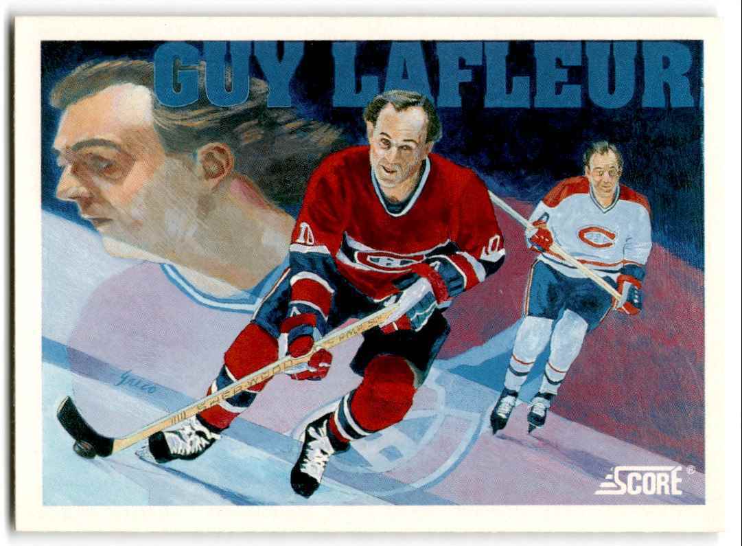 1991-92 Score Canadian Bilingual Guy Lafleur Tribute (Speed and Grace) Montreal