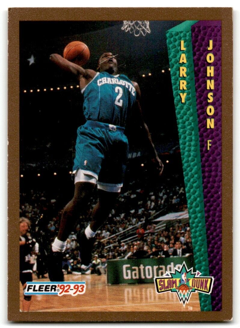 1992-93 Fleer Larry Johnson Charlotte Hornets #292