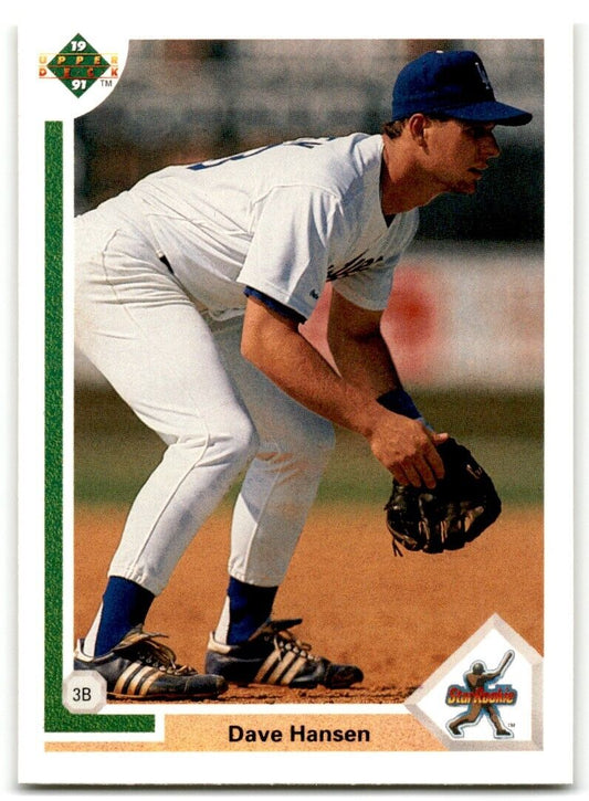 1991 Upper Deck Dave Hansen Los Angeles Dodgers #4