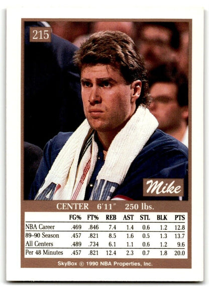 1990-91 SkyBox Mike Gminski Philadelphia 76ers #215