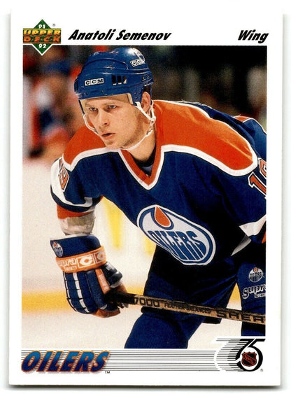 1991-92 Upper Deck Anatoli Semenov Edmonton Oilers #269