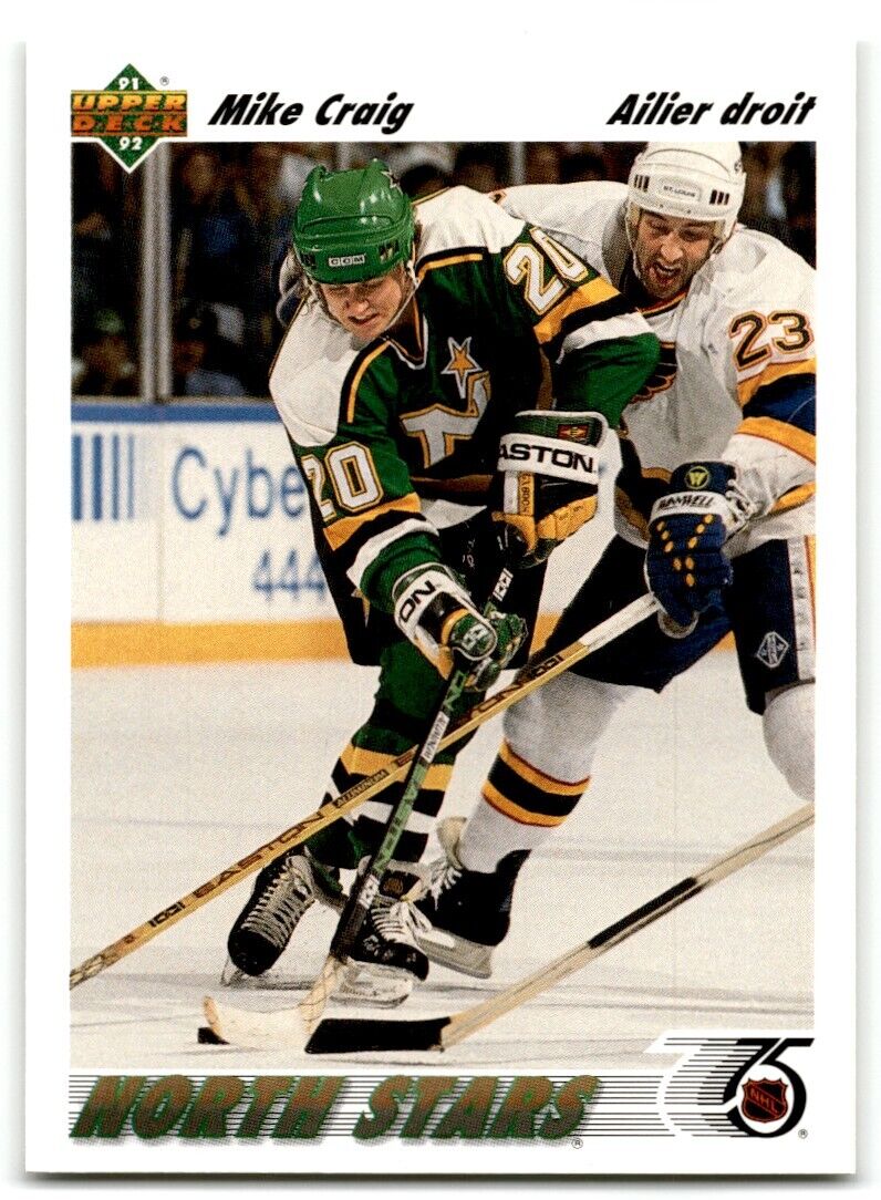 1991-92 Upper Deck Mike Craig Minnesota North Stars #125