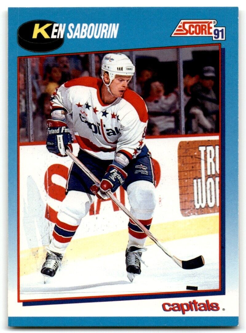 1991-92 Score Canadian Ken Sabourin Washington Capitals #398