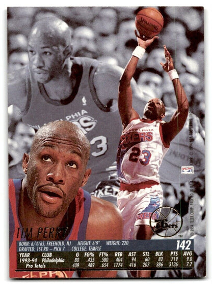 1994-95 Fleer Ultra Tim Perry Philadelphia 76ers #142