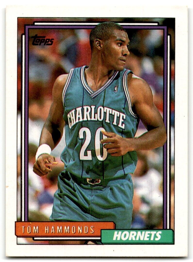 1992-93 Topps Tom Hammonds Charlotte Hornets #318