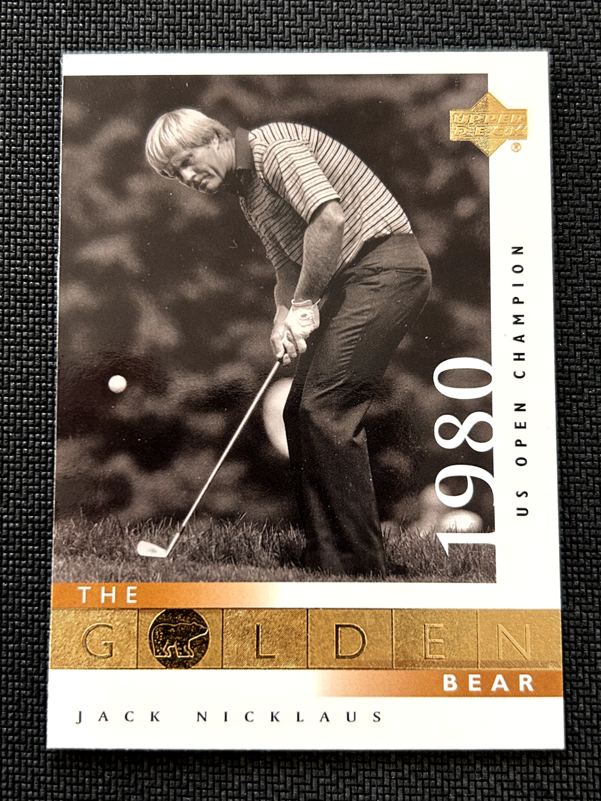 Jack Nicklaus 2001 Upper Deck Golf The Golden Bear #121 1980 US OPEN