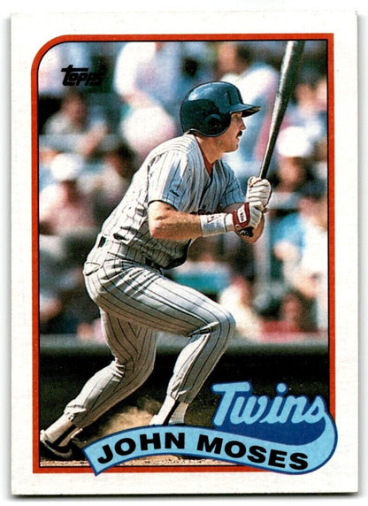 1989 Topps John Moses Minnesota Twins #72