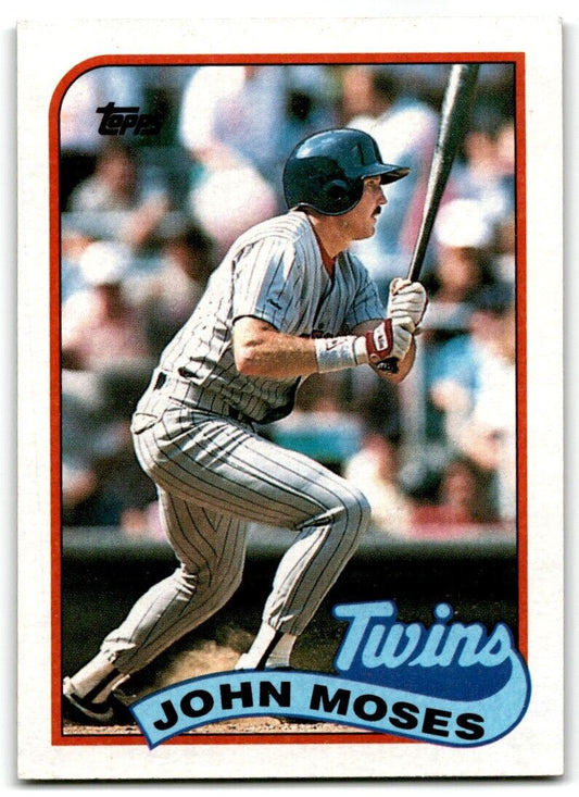 1989 Topps John Moses Minnesota Twins #72