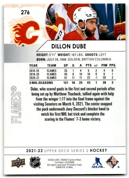 2021-22 Upper Deck Dillon Dube Calgary Flames #276