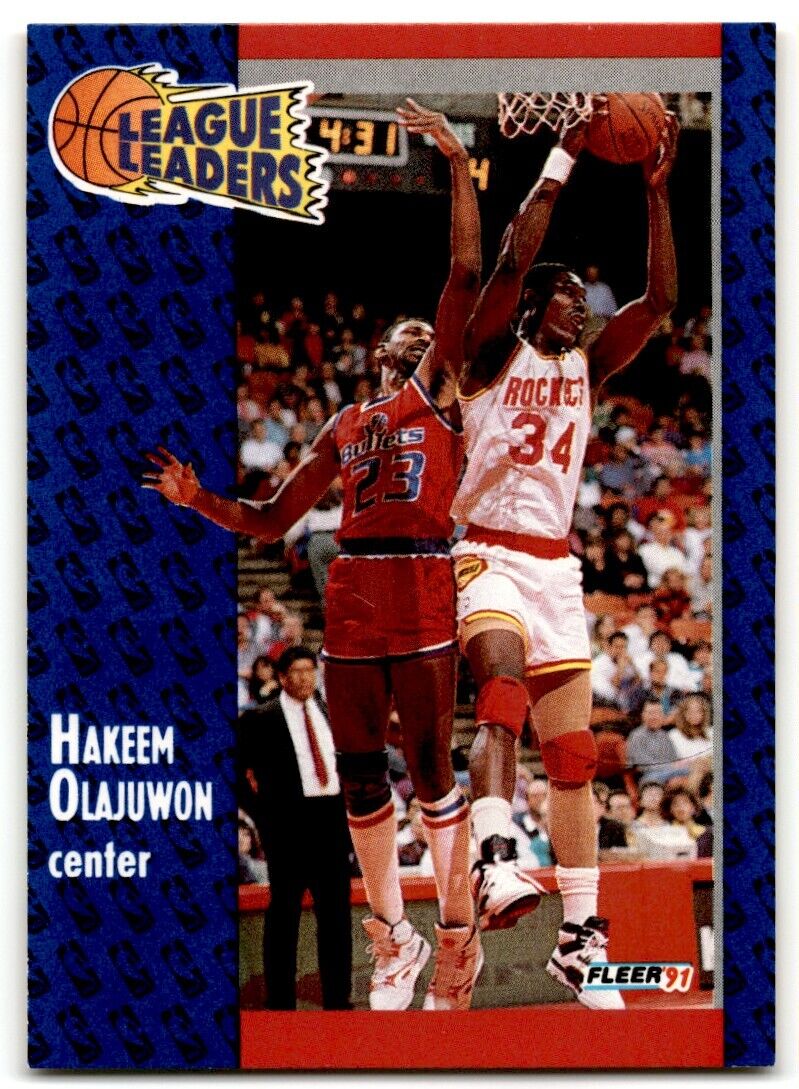 1991-92 Fleer Hakeem Olajuwon Houston Rockets #223