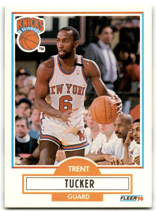 1990-91 Fleer Trent Tucker New York Knicks #129