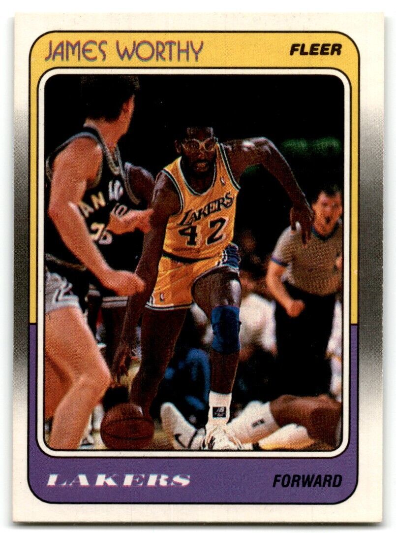 1988-89 Fleer James Worthy Los Angeles Lakers #70