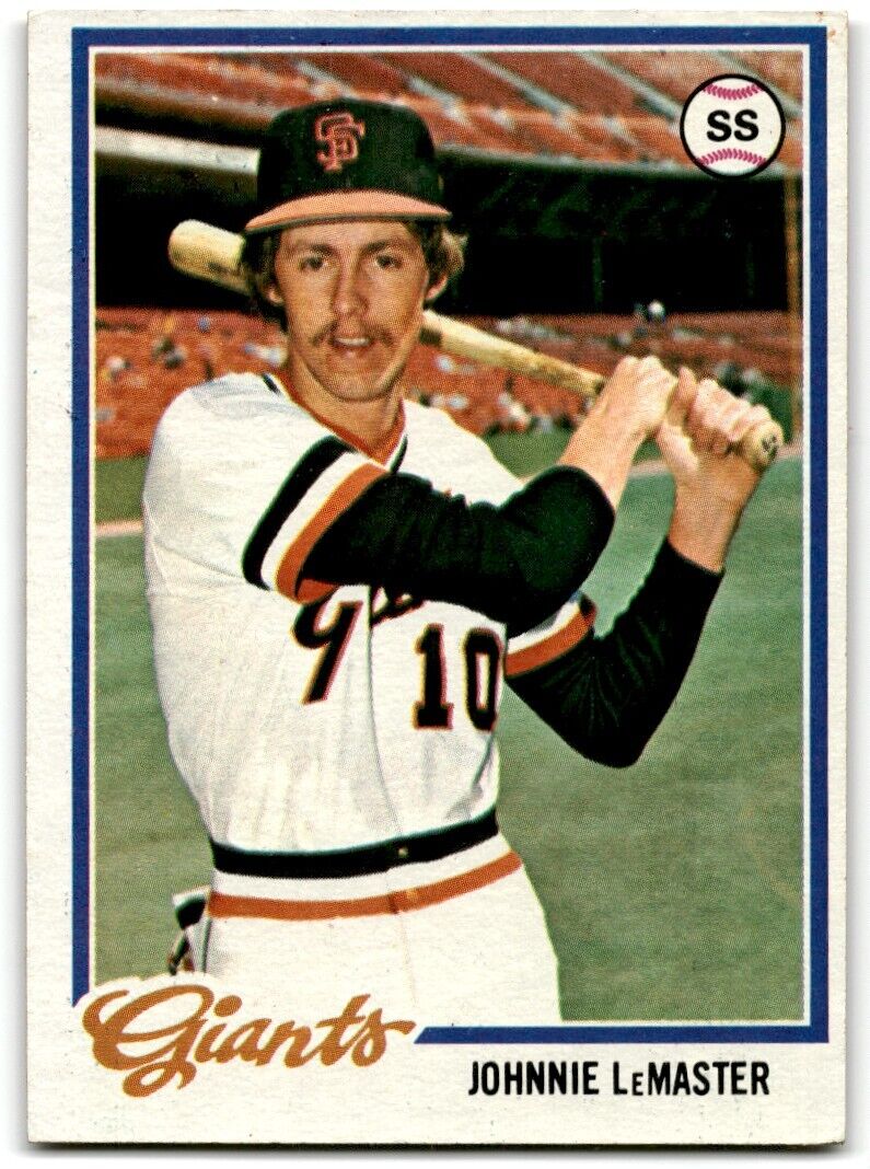 1978 Topps Johnnie LeMaster San Francisco Giants #538