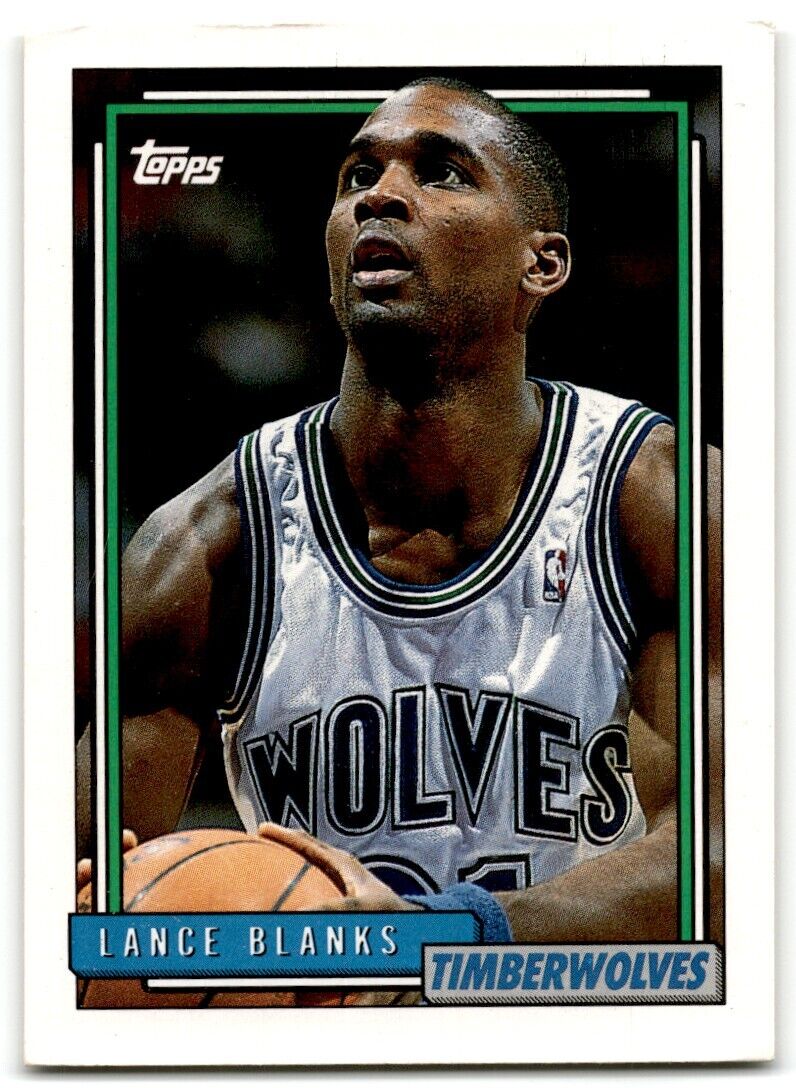 1992-93 Topps Lance Blanks Minnesota Timberwolves #233