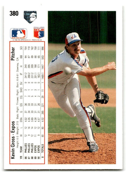 1991 Upper Deck Kevin Gross Montreal Expos #380