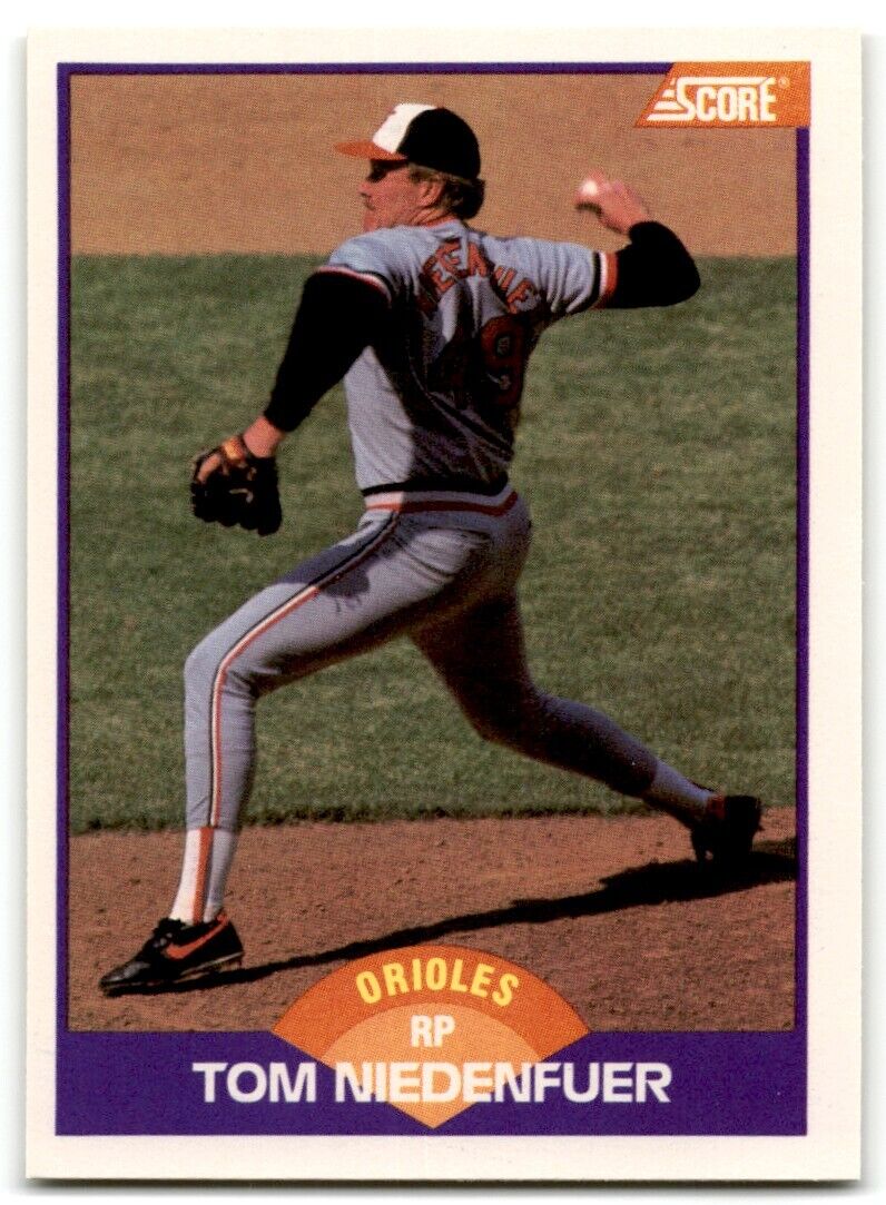 1989 Score Tom Niedenfuer Baltimore Orioles #252