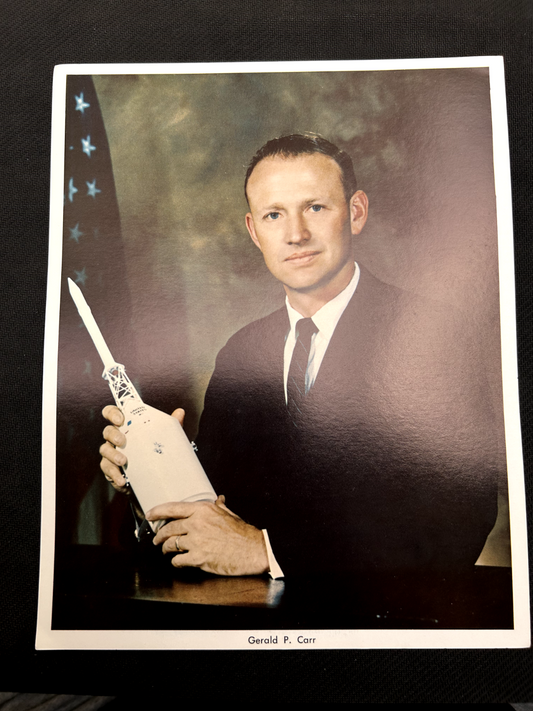 NASA Skylab astronaut litho Gerald Carr 8X10 portrait photo