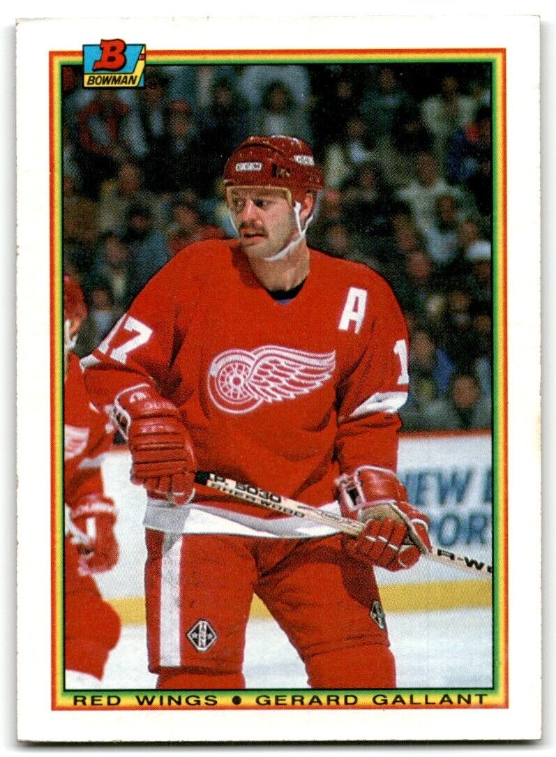 1990-91 Bowman Gerard Gallant Detroit Red Wings #237