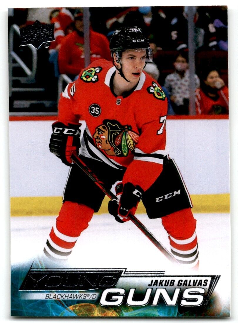 2022-23 Upper Deck Young Guns Jakub Galvas Rookie Chicago Blackhawks #225