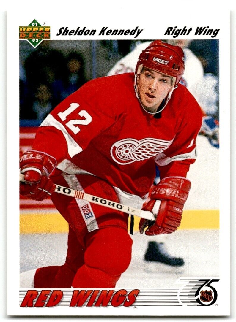 1991-92 Upper Deck Sheldon Kennedy Detroit Red Wings #408