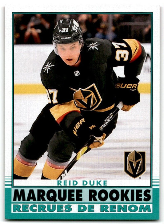 2020-21 O-Pee-Chee Markee Rookies Reid Duke Rookie Vegas Golden Knights #621