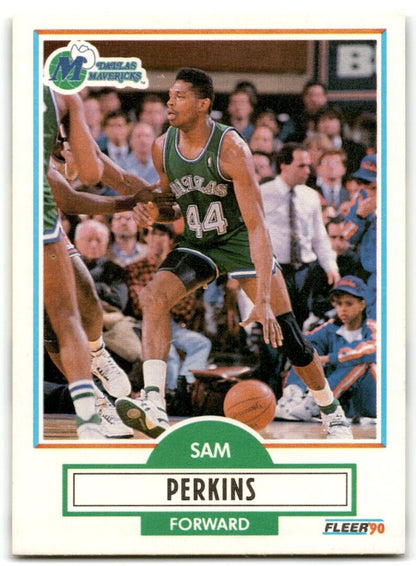 1990-91 Fleer Sam Perkins Dallas Mavericks #43