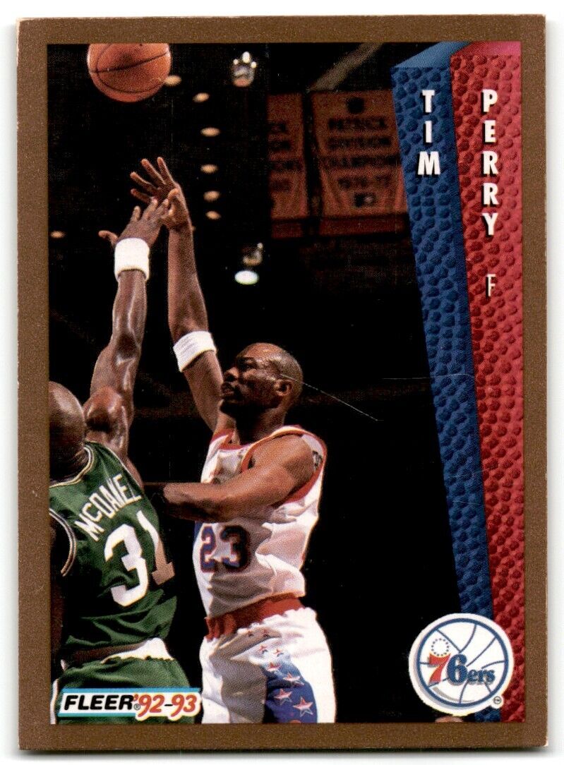 1992-93 Fleer Tim Perry Philadelphia 76ers #408