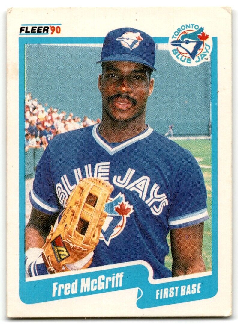 1990 Fleer Fred McGriff Toronto Blue Jays #89