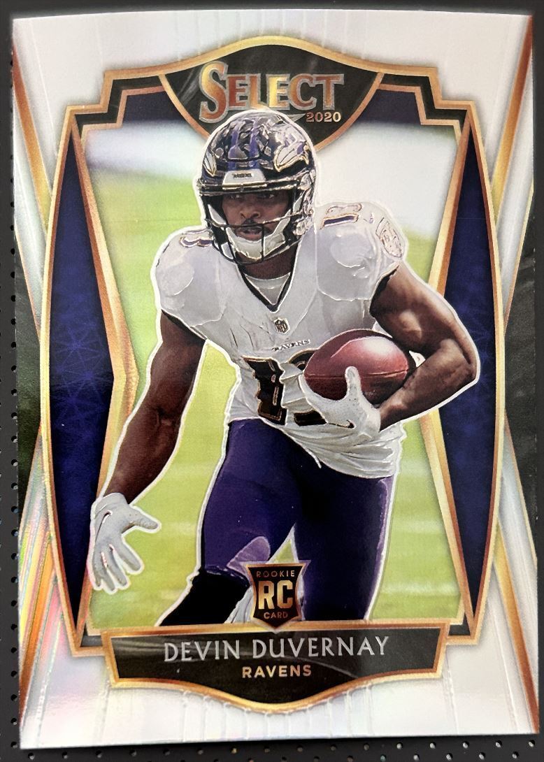 2020 Panini Select Devin Duvernay Rookie Baltimore Ravens #177