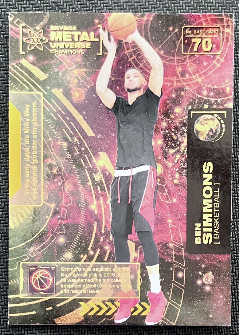 2021-22 Skybox Metal Universe Champion Ben Simmons Rookie #70