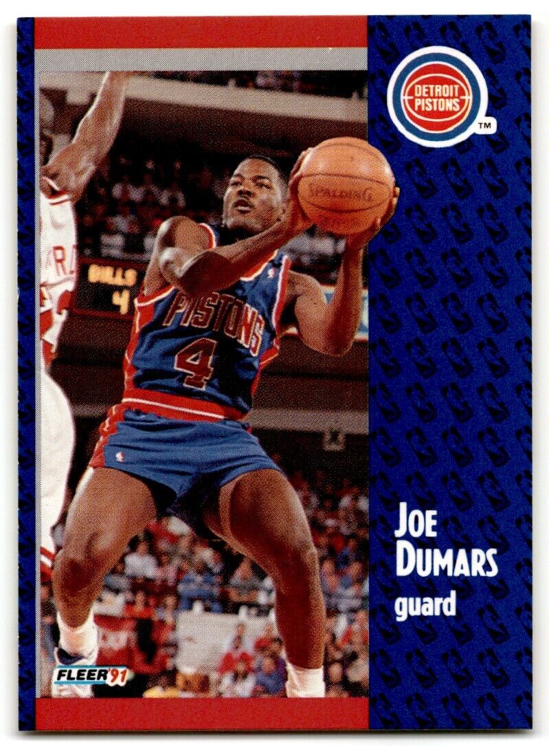 1991-92 Fleer Joe Dumars Detroit Pistons #59