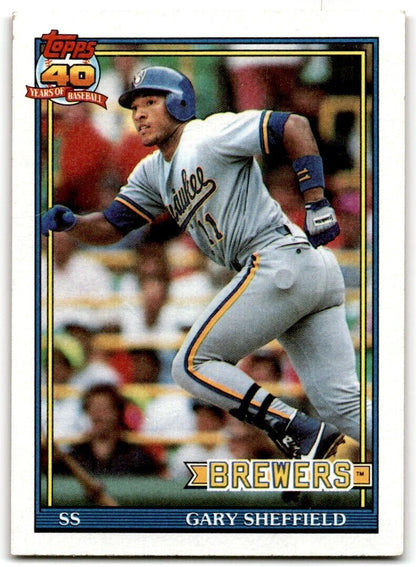 1991 Topps Gary Sheffield Milwaukee Brewers #68