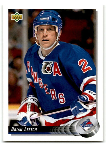 1992-93 Upper Deck Brian Leetch New York Rangers #284