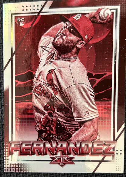 2020 Topps Fire Junior Fernandez Rookie St. Louis Cardinals #77