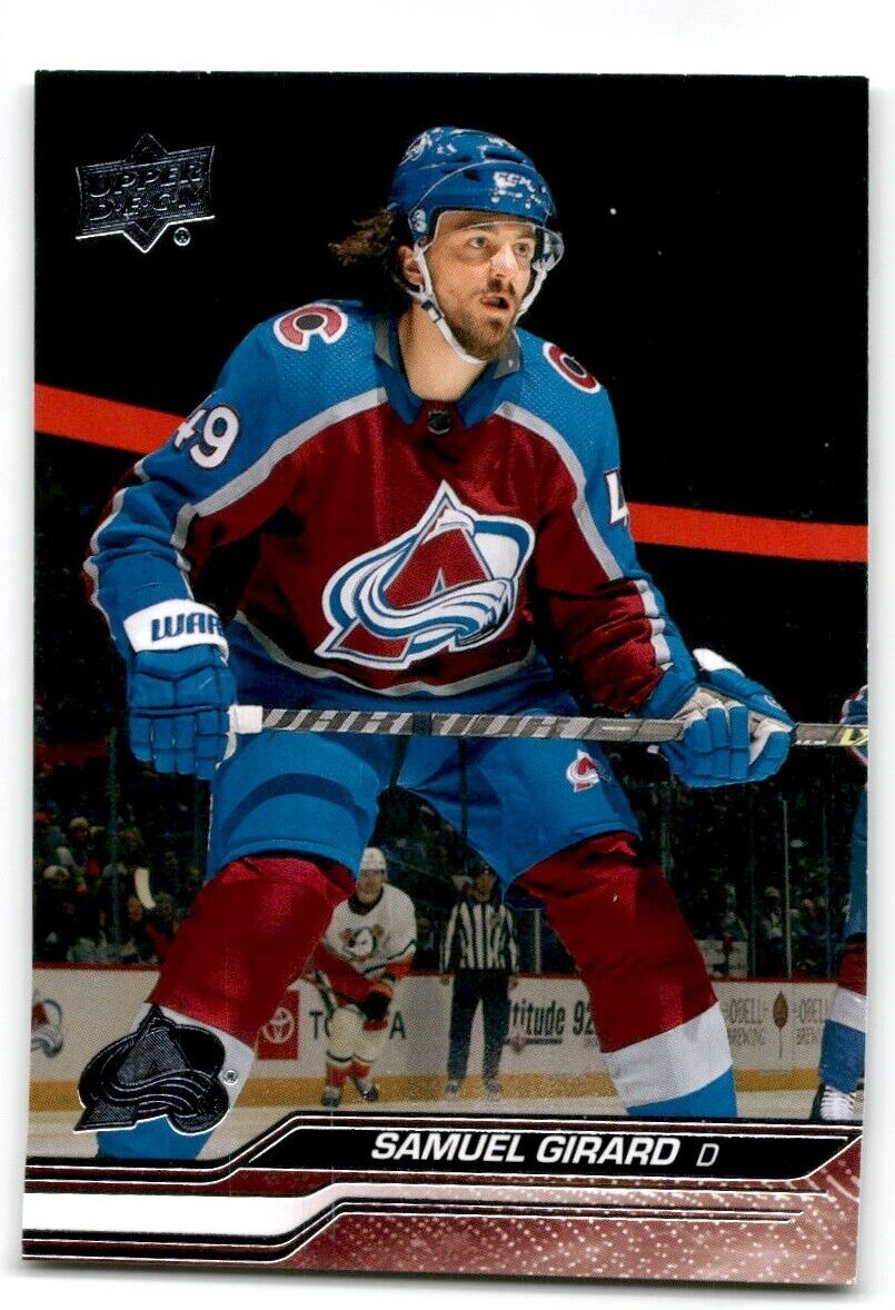 2023-24 Upper Deck Samuel Girard Colorado Avalanche #296