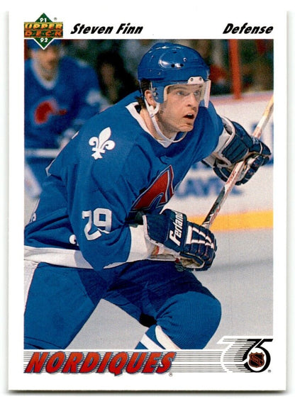 1991-92 Upper Deck Steven Finn Quebec Nordiques #340