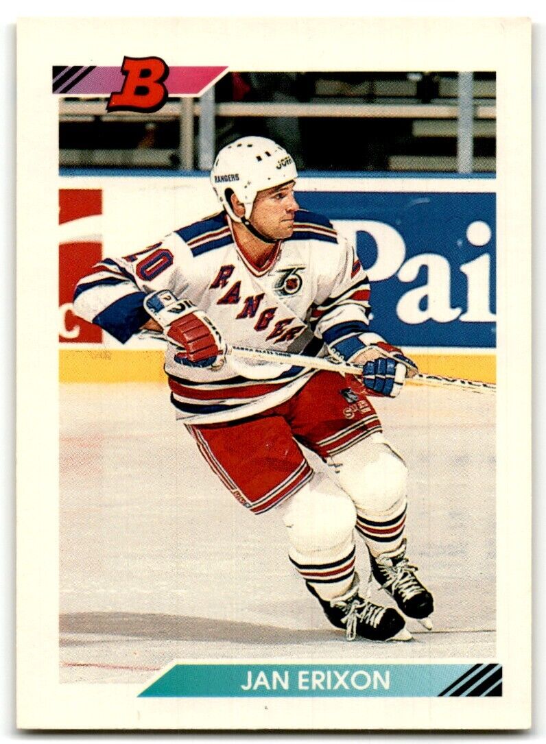 1992-93 Bowman Jan Erixon New York Rangers #253