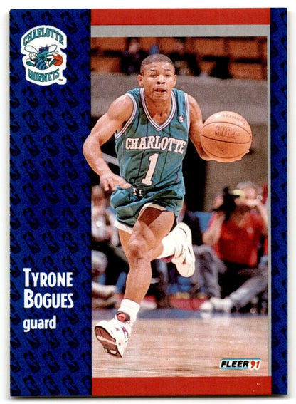 1991-92 Fleer Muggsy Bogues Charlotte Hornets #17