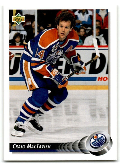 1992-93 Upper Deck Craig MacTavish Edmonton Oilers #425