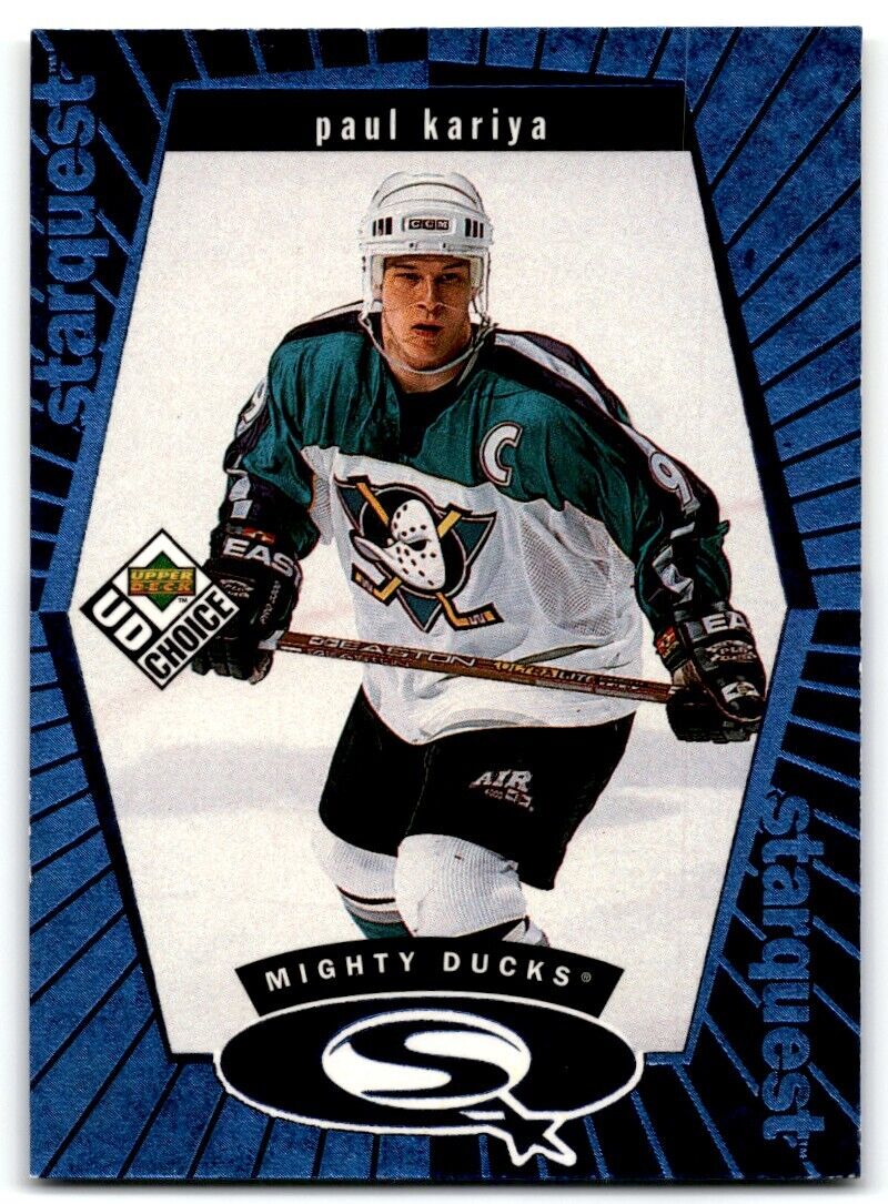 1998-99 UD Choice StarQuest Blue Paul Kariya Anaheim Mighty Ducks #SQ25