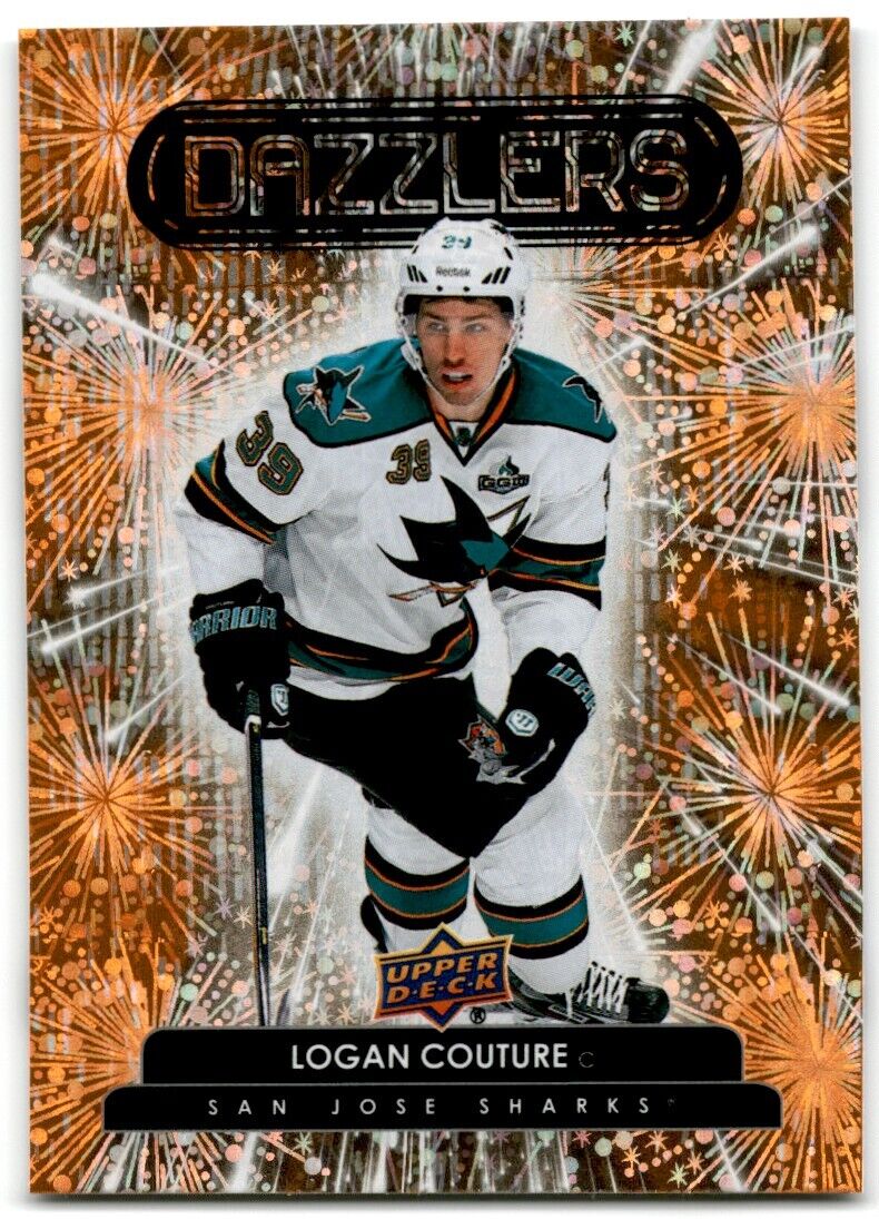 2022-23 Upper Deck Dazzlers Logan Couture orange San Jose Sharks #DZ-27